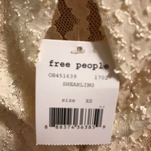 New lace long sleeve free people dress